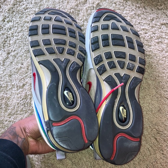 Nike Air Max 97 - Gray and Red with blue Nike  airmax  Nintendo main image 5